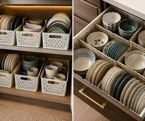 انواع سبدهای نظم دهنده داخل کابینت با قابلیت افزایش فضا و مرتب سازی