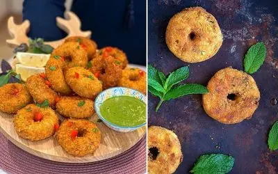 طرز تهیه دونات مرغ سوخاری / فینگرفود جذاب با بهترین طعم و مزه