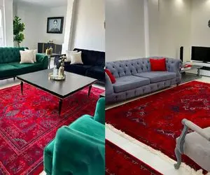 فرش‌ های لاکی سنتی برای پذیرایی/ ایده ای جذاب برای عید 1404خانم های سنتی و مجلسی پسند