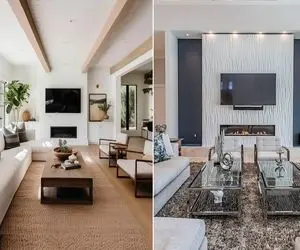 جای تلویزیون در پذیرایی مستطیل / لابد فک کردی بذاریش جلوی دیوار بزرگه حله شوخیت گرفته