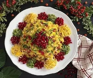 طرز تهیه انار پلو با مرغ؛ این خوشمزه رو حتما شب چله درست کنید