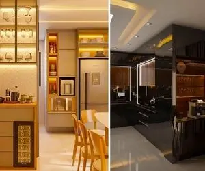 کافی بار کابینتی؛ ساخت کافی شاپ خونگی لوکس اما نه به سبک قدیم رو شلف، بلکه با کابینت