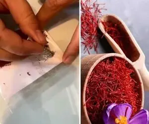 (ویدیو) براده آهن در زعفران؛ کلاهبرداری به قیمت جان مردم!