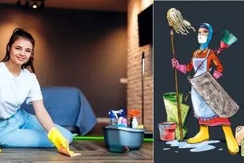 نحوه انجام خونه تکونی سریع، راحت و بدون اعصاب خوردی؛ 3-4 روزه تموم میشه میره پی کارش