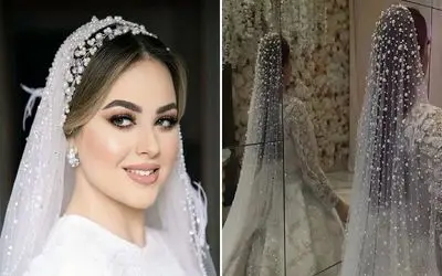 تورهای عروس جدید و شیک 1404؛ نمونه های امسال ریزه کاریشون فوق العاده و خیره کننده اس