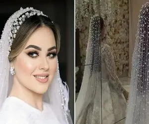 تورهای عروس جدید و شیک 1404؛ نمونه های امسال ریزه کاریشون فوق العاده و خیره کننده اس
