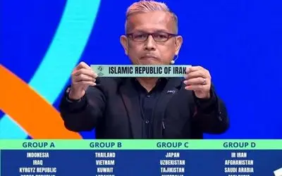 ایران در جام‌ملت‌های فوتسال آسیا با کدام تیم ها هم گروه شد؟