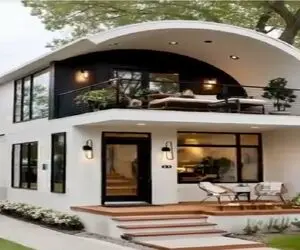 معماری خلاقانه؛ خونه ساختن با نمایی که سفیدی کاخ سفید جلوش کم میاره