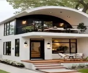 معماری خلاقانه؛ خونه ساختن با نمایی که سفیدی کاخ سفید جلوش کم میاره