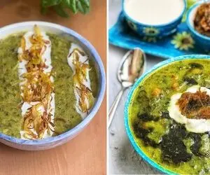 طرز تهیه آش اسفناج به ساده ترین روش / مقوی ترین و خوشمزه ترین آش برای هوای سرد پاییزی