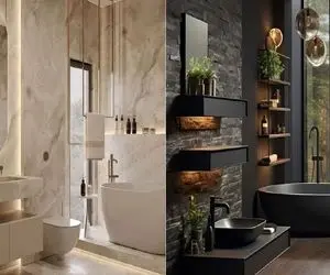 دیزاین جدید حمام های بزرگ/ یه حمام بساز رویایی و اشرافی که ملکه ها تو خوابشون ندیدن