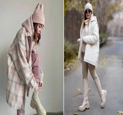 بهترین و شیک ترین استایل متفاوت زمستانه با البسه ترند؛ سبک لایه ای پوشی و ست با دامن