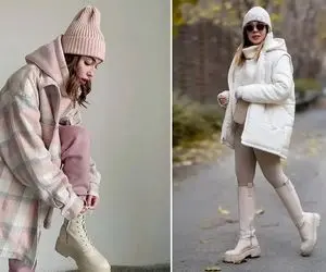 بهترین و شیک ترین استایل متفاوت زمستانه با البسه ترند؛ سبک لایه ای پوشی و ست با دامن