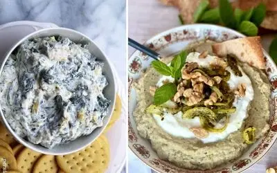 طرز تهیه بورانی بامیه و بورانی بادمجان / دو پیش غذا یا غذای سبک فوق العاده خوشمزه