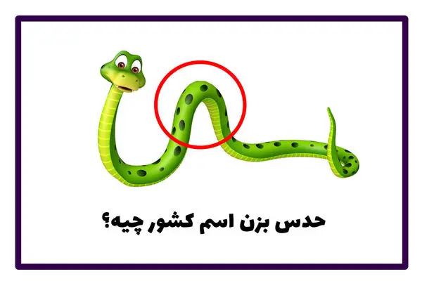 بازی فکری؛ هر چی خوردی دادی به مغزت؟ اسم کشورو از رو تصویر سه سوته تشخیص بده