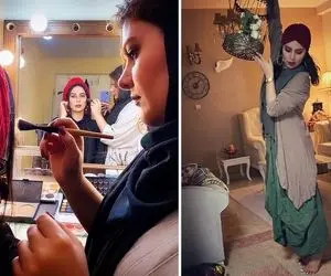 "شیدا یوسفی" یجور تریپ زده که انگار ناف اروپا زندگی میکنه؛ این زاپه یا خنجر خورده!