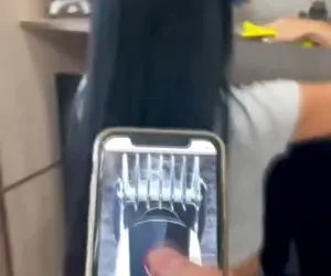 شوهری که به شوخی مو های زنشو از ته زد!! / ویدیو