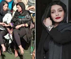 "ساره بیات" اینجارو با خارج اِشتب گرفته با کفش توری میاد وسط؛ لای پر قو بودن همینه!