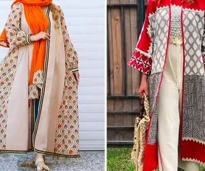 مدل مانتوهای کار شده مجلسی جذاب مناسب دخترانی که مانتو کتی دوست ندارن / دلبر شو