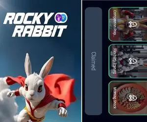 کارت های راکی رابیت (rocky rabbit) امروز چهارشنبه 28 شهریور + آموزش وارد کردن 
