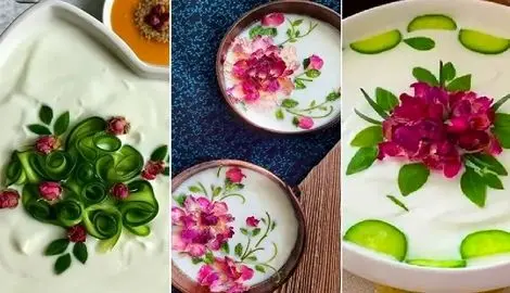 تزیین ماست و خیار برا مهمونی خاص؛ با اینا از فک و فامیل پذیرایی کنی حرف سلیقتو میزنن