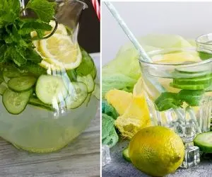 طرز تهیه دتاکس واتر خیار و لیمو؛ چنتا برگ نعناع تازه هم بزن تنگِش چه شووود!