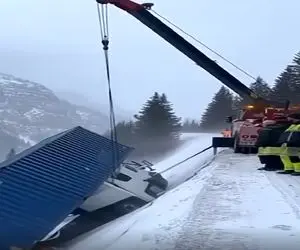 معماری طبیعت؛ عمر تریلی و راننده اش به دنیا نبود ولی کاش لطیف تر میرفتن