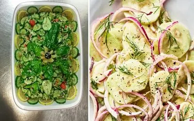 طرز تهیه سالادهای خوشمزه تابستونی؛ سالاد خیار و شوید و سالاد خیار چینی