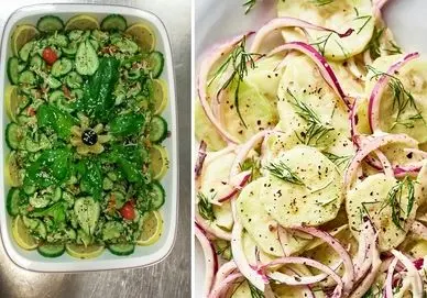 طرز تهیه سالادهای خوشمزه تابستونی؛ سالاد خیار و شوید و سالاد خیار چینی