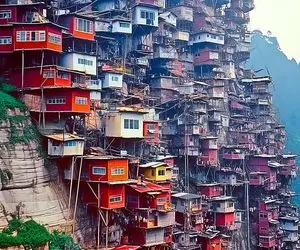 معماری خلاقانه؛ رو ابرا تو ارتفاع 1000 پایی خونه ساختن با آلومینیوم 10000تا پل داره