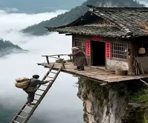 معماری خلاقانه؛ با نردبون میرن خونه صعب العبور