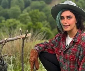 (عکس) الناز شاکردوست بعد از جنجال چتر رنگی اینبار کابوی شد!