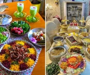 دیزاین میز شام به سبک پذیرایی خانومای با کلاس؛ سفره آرایی که خونه ی ثروتمندان میبینید