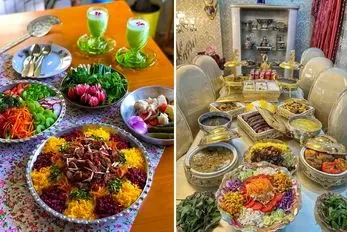 دیزاین میز شام به سبک پذیرایی خانومای با کلاس؛ سفره آرایی که خونه ی ثروتمندان میبینید