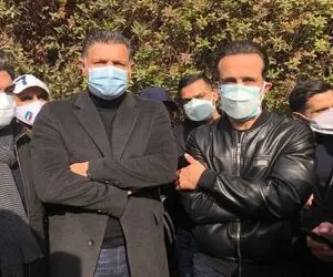چهره ها در مراسم تشییع مهرداد میناوند
