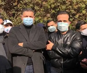 چهره ها در مراسم تشییع مهرداد میناوند