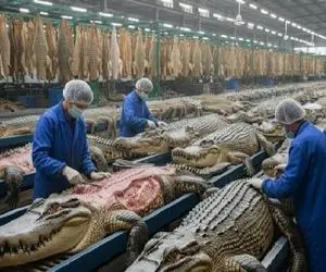 فرآوری تمساح؛ اسرار درآمدهای میلیون دلاری از دوخت و دوز پوست تمساح باستانی