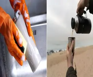 چطوری فلاسک رو مثل روز اول تمیز و خوشبو نگه داریم؟/ روش های تمیزی حسابی حرفه‌ ای