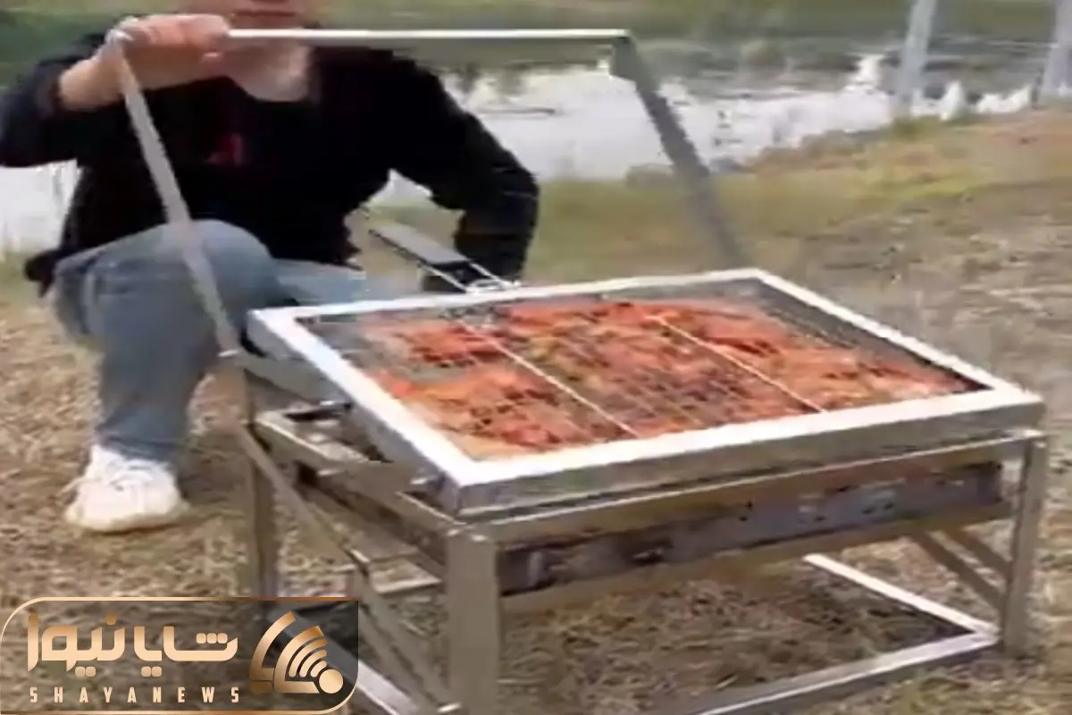 معماری خلاقانه؛ هر ایرانی جوج زن یه دونه از این کباب پزا لازم داره مکانیزمش خیلی توپه