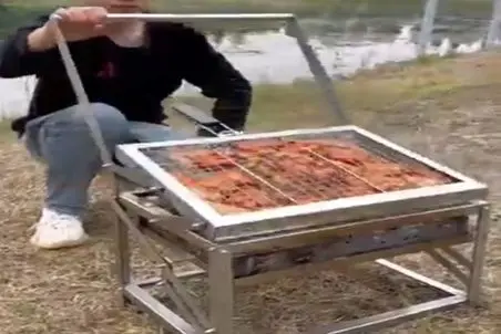 معماری خلاقانه؛ هر ایرانی جوج زن یه دونه از این کباب پزا لازم داره مکانیزمش خیلی توپه