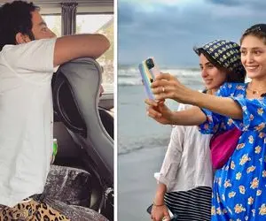 شیطونی "فرشته حسینی" با "شوهرش نوید" همه رو متعجب کرد! +عکس