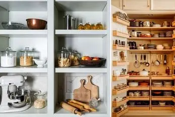 مرتب سازی و چیدمان وسایل داخل کابینت؛ بهترین جا برای قابلمه، چینی ها و ست های استکان