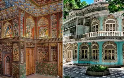 معماری عجیب خانه حریری میراث باقی مونده دوران قاجار؛ در این خانه دیوار ها حرف میزنند