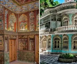 معماری عجیب خانه حریری میراث باقی مونده دوران قاجار؛ در این خانه دیوار ها حرف میزنند