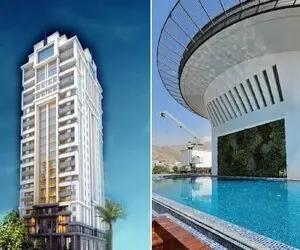 معماری خلاقانه؛ داخل واحد 950 متری با قیمت 2100 میلیارد در هرمس لاکچری ترین برج ایران