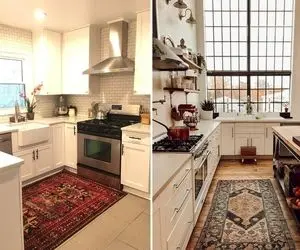 فرش برای آشپزخانه کوچک / با این مدلا جوری فضا رو بزرگ و دلباز کن که خودتم باورت نشه