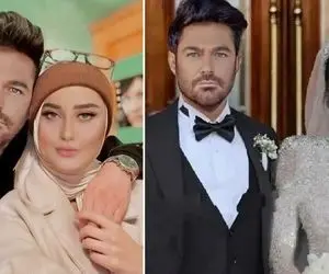 عکس های داخل تالار عروسی رضا گلزار و آیسان؛ تاج گل غول پیکر و دوستان عروس داماد