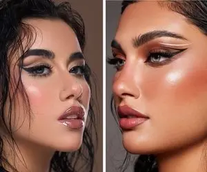 مدل آرایش دخترونه برای بیرون و مهمونی؛ دلبریایی که دخترای دهه 80 دارن از این میکاپاس