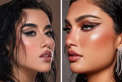 مدل آرایش دخترونه برای بیرون و مهمونی؛ دلبریایی که دخترای دهه 80 دارن از این میکاپاس