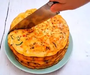 آموزش آشپزی؛ یه غذای متفاوت با تخم مرغ و آرد که از پیتزا خوشمزه تر